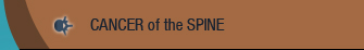 Cancer of the Spine