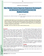The “Medio-Latero-Superior Trajectory Technique”:
an Alternative Cortical Trajectory for
Pedicle Fixation