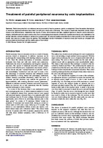 Peripheral Neuroma Vein Implantation